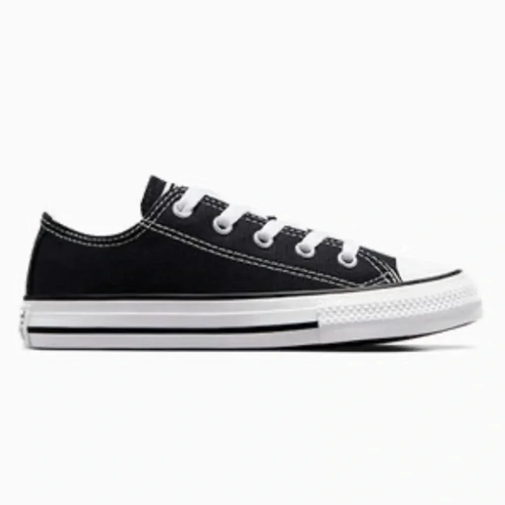 Converse Chuck Taylor All Star Lo Sneaker - Little Kid Black Youth Lace Up Shoes